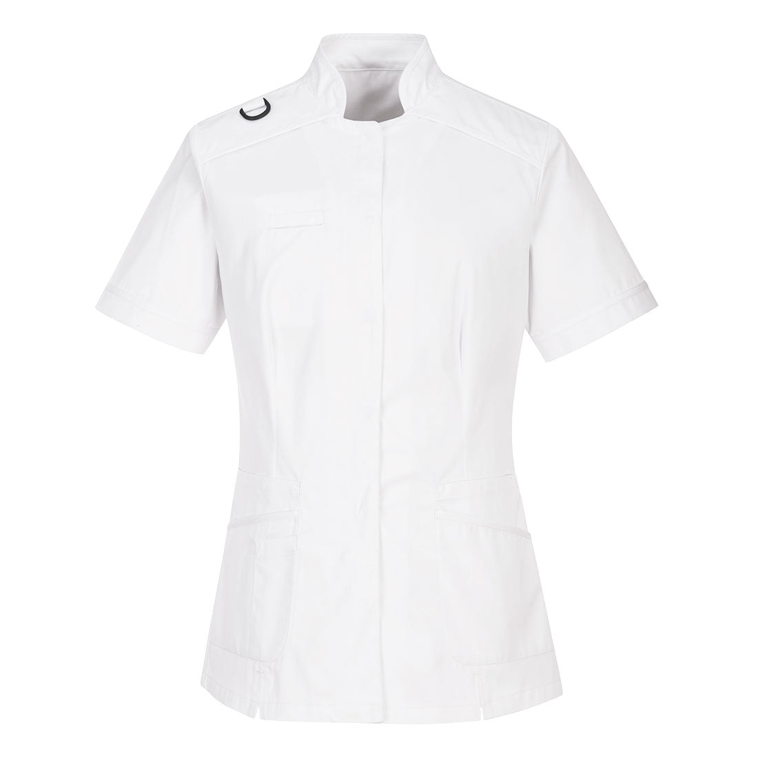 Ladies Medical Tunic - White&Aqua/White - LW21