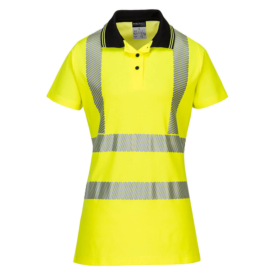 LW72 - Hi-Vis Women's Cotton Comfort Pro Polo Shirt S/S