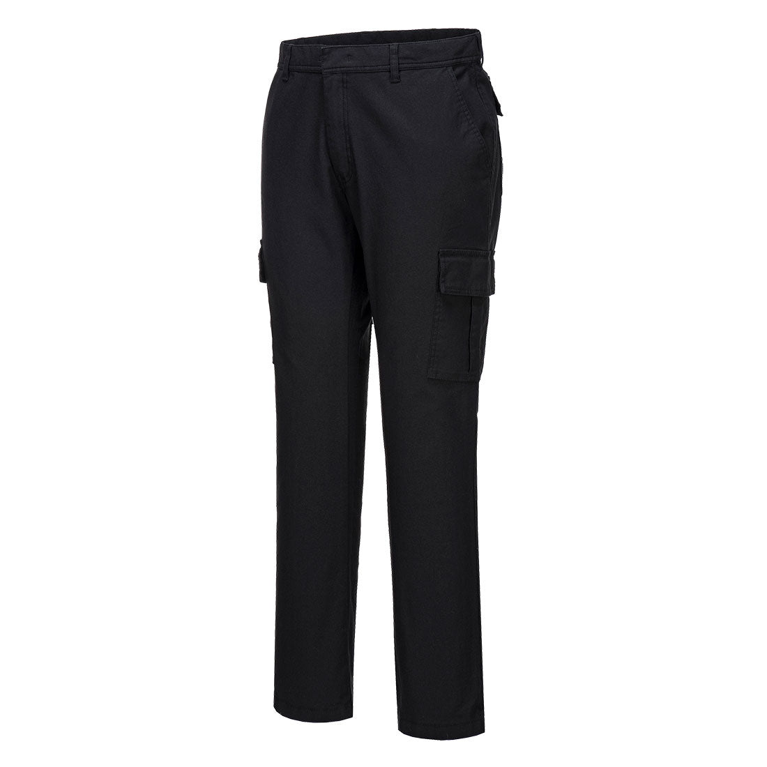 Mens Stretch Slim Fit Combat Trousers Black/Charcoalgrey/Darknavy - S231