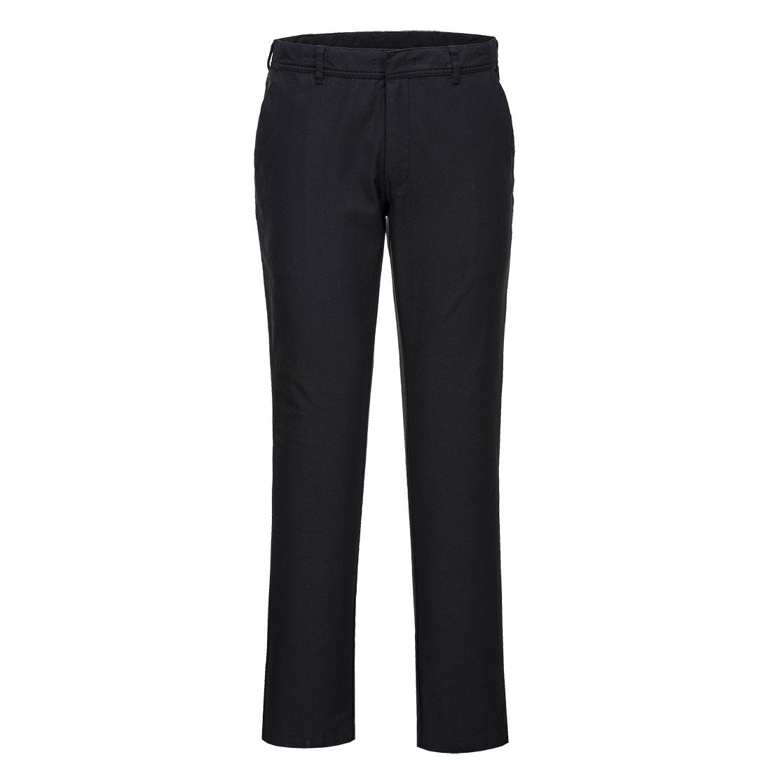 Mens Stretch Slim Chino Trousers Black/Darknavy - S232