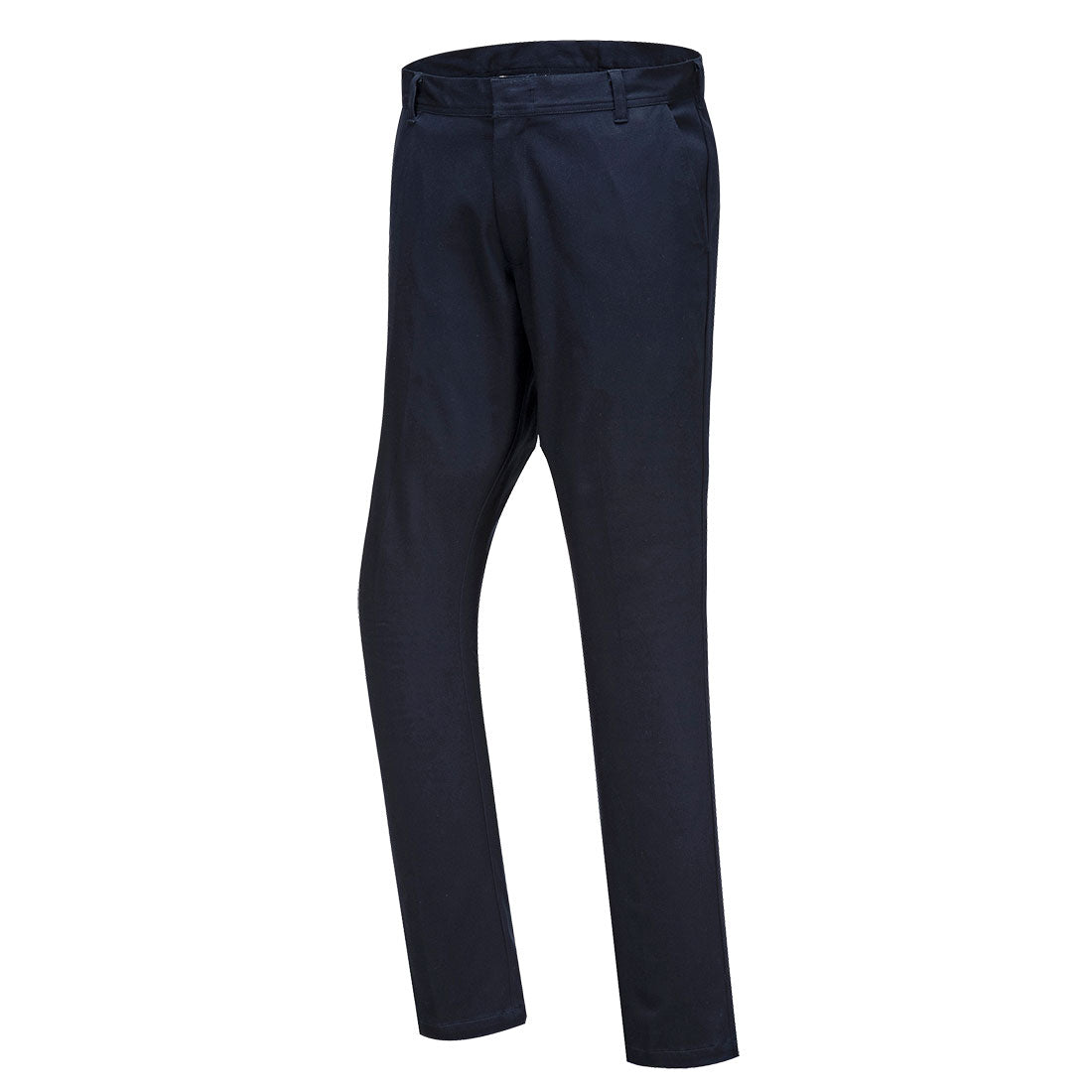 Mens Stretch Slim Chino Trousers Black/Darknavy - S232